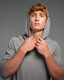Unisex Long Sleeve Lightweight Hoodie - Heather Grey